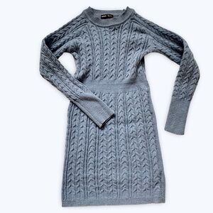 Cable Knit Sweater Dress Fitted